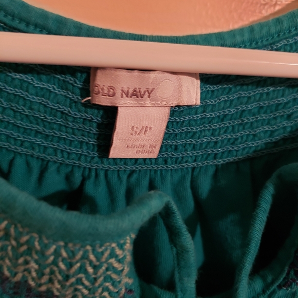 2/$20 Old Navy Flutter Sleeve Tshirt Teal Size Small - Picture 7 of 11